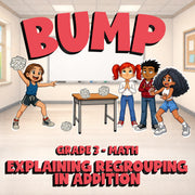 Explaining Regrouping in Addition BUMP Math Game - No Prep Grade 3 Review