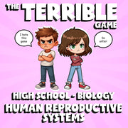 Human Reproductive Systems THE TERRIBLE GAME - No Prep Biology Science Review