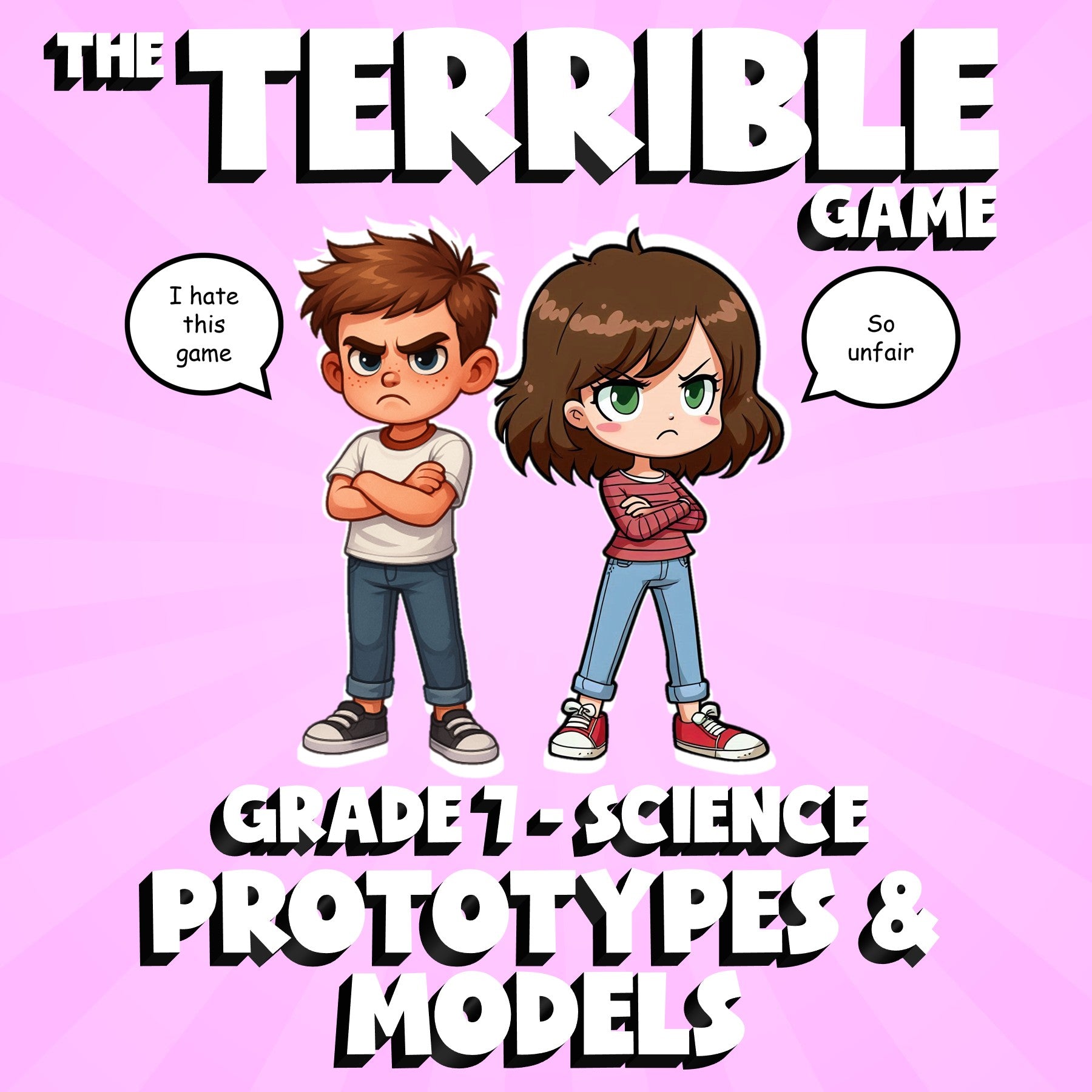 Prototypes & Models THE TERRIBLE GAME - No Prep Grade 7 Science Review Activity