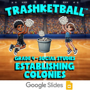 Establishing Colonies TRASHKETBALL Socials Game - No Prep Grade 4 Review