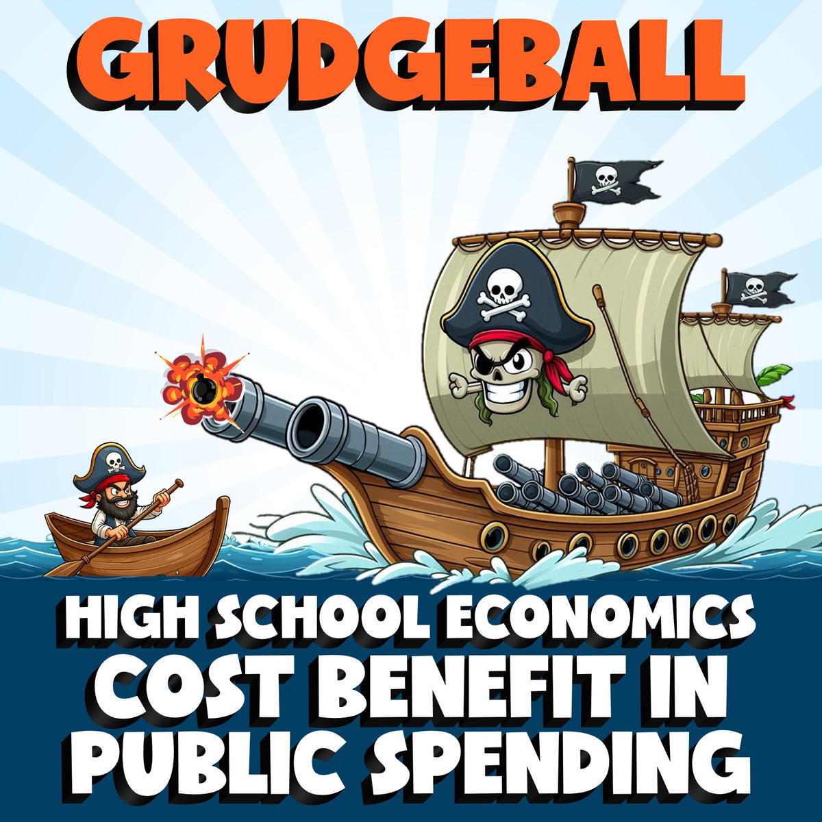 Cost Benefit in Public Spending GRUDGEBALL Economics Game - No Prep Review
