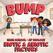 Biotic & Abiotic Factors BUMP Science Game - No Prep AP Biology Review Activity