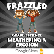 Weathering & Erosion FRAZZLED Science Game - No Prep Grade 7 Review Activity