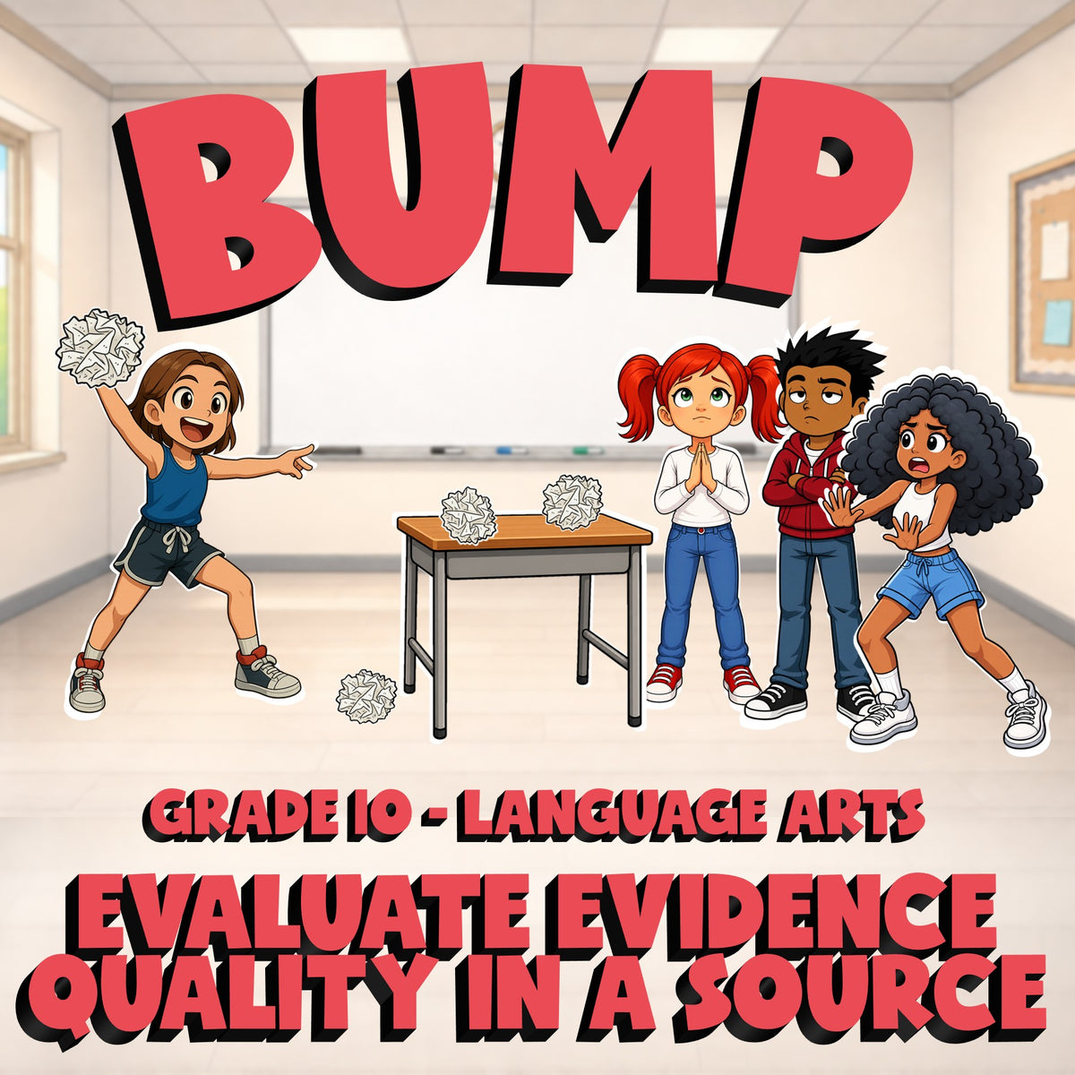 Evaluate Evidence Quality in a Source BUMP ELA Game - No Prep Grade 10 Review