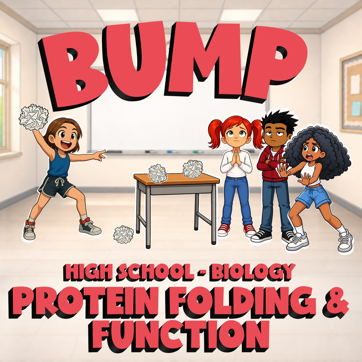 Protein Folding & Function BUMP Science Game - No Prep Biology Review Activity