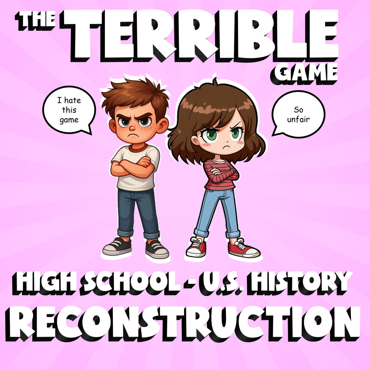 Reconstruction THE TERRIBLE GAME - No Prep U.S. History Review Activity