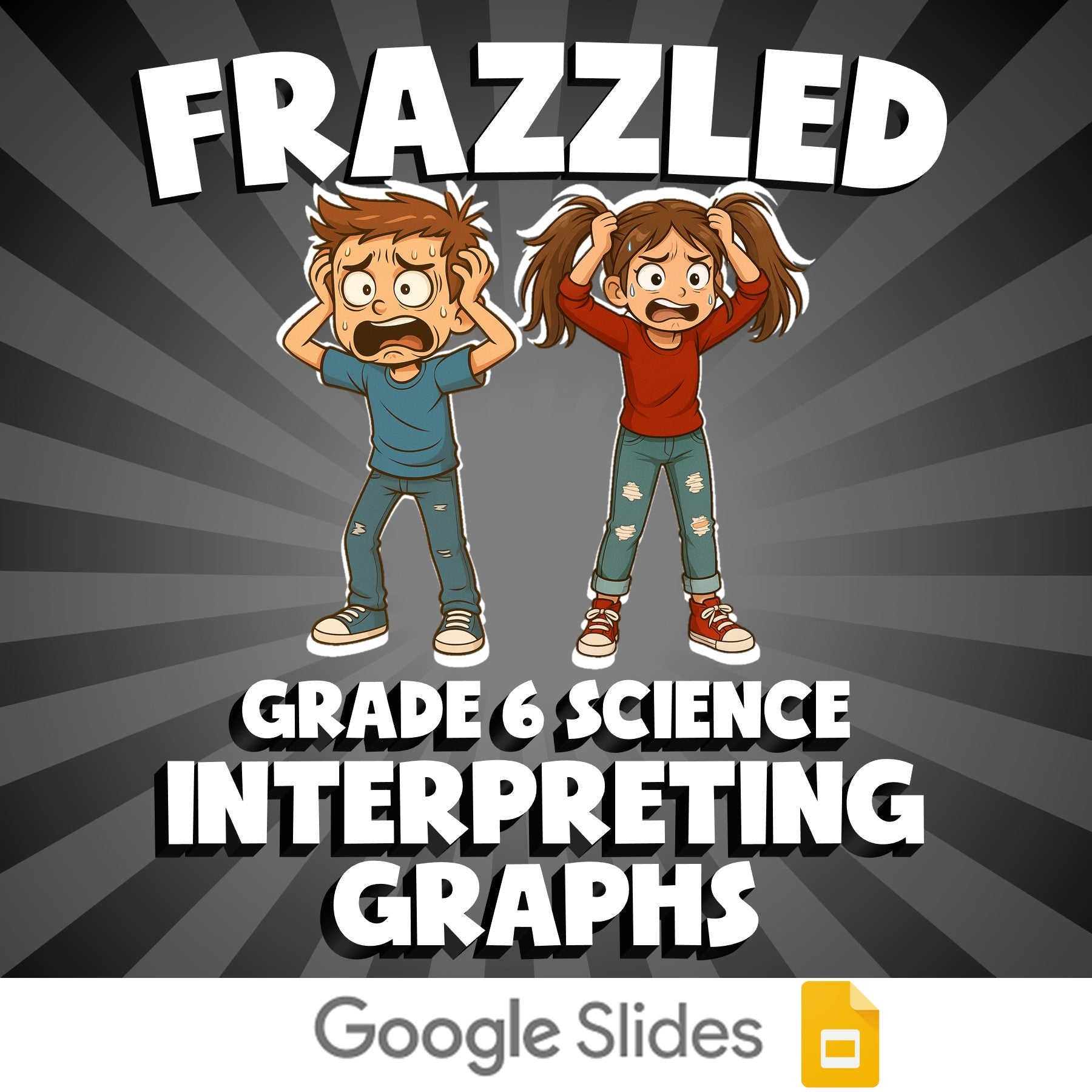 Interpreting Graphs FRAZZLED Science Game - No Prep Grade 6 Review Activity