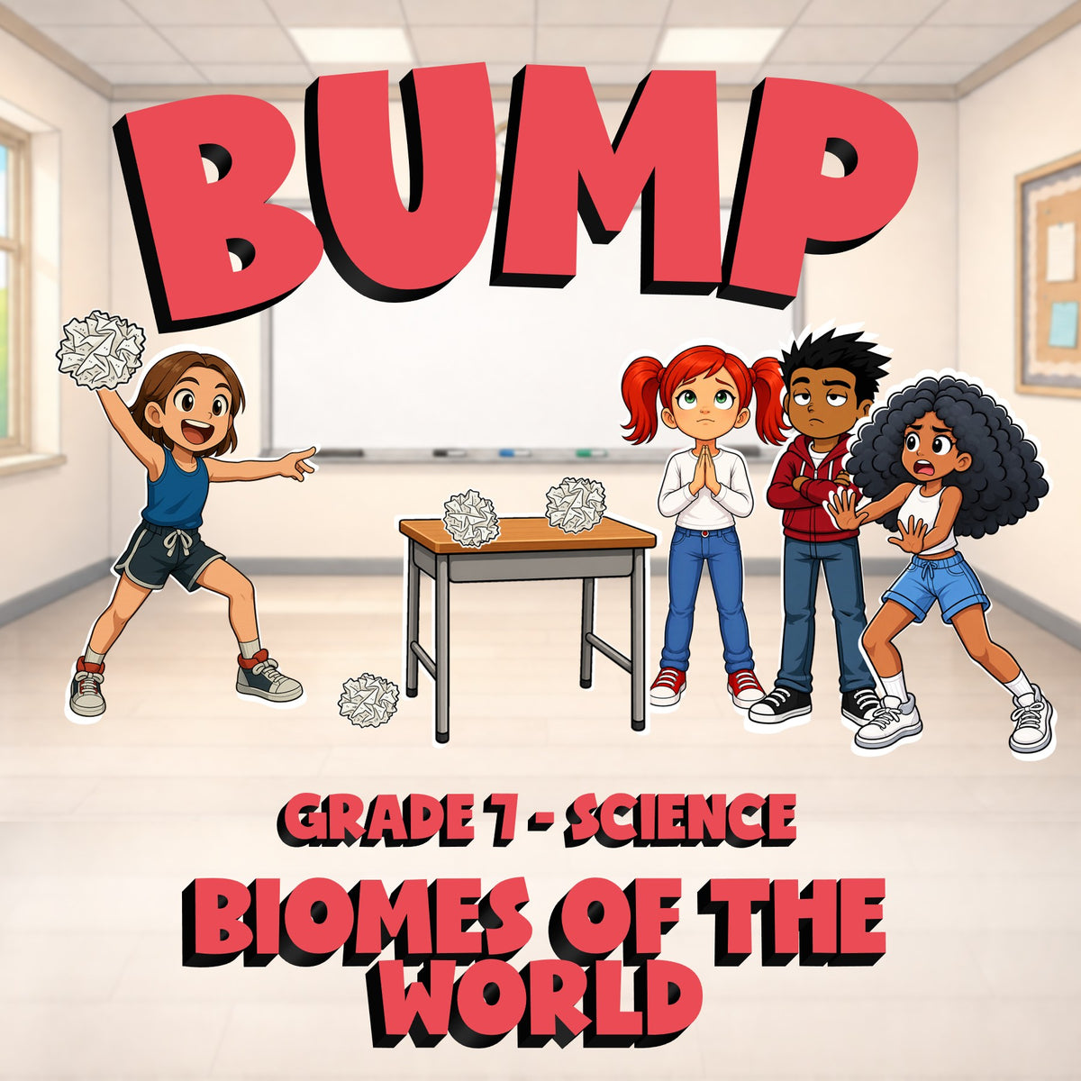 Biomes of the World BUMP Science Game - No Prep Grade 7 Review Activity