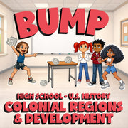 Colonial Regions & Development BUMP U.S. History Game - No Prep Review Activity