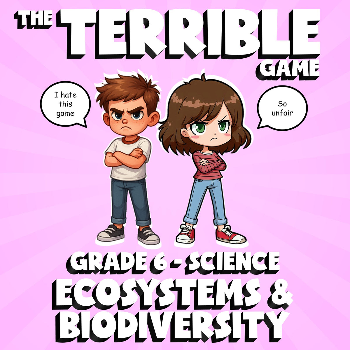 Ecosystems & Biodiversity THE TERRIBLE GAME - No Prep Grade 6 Science Review