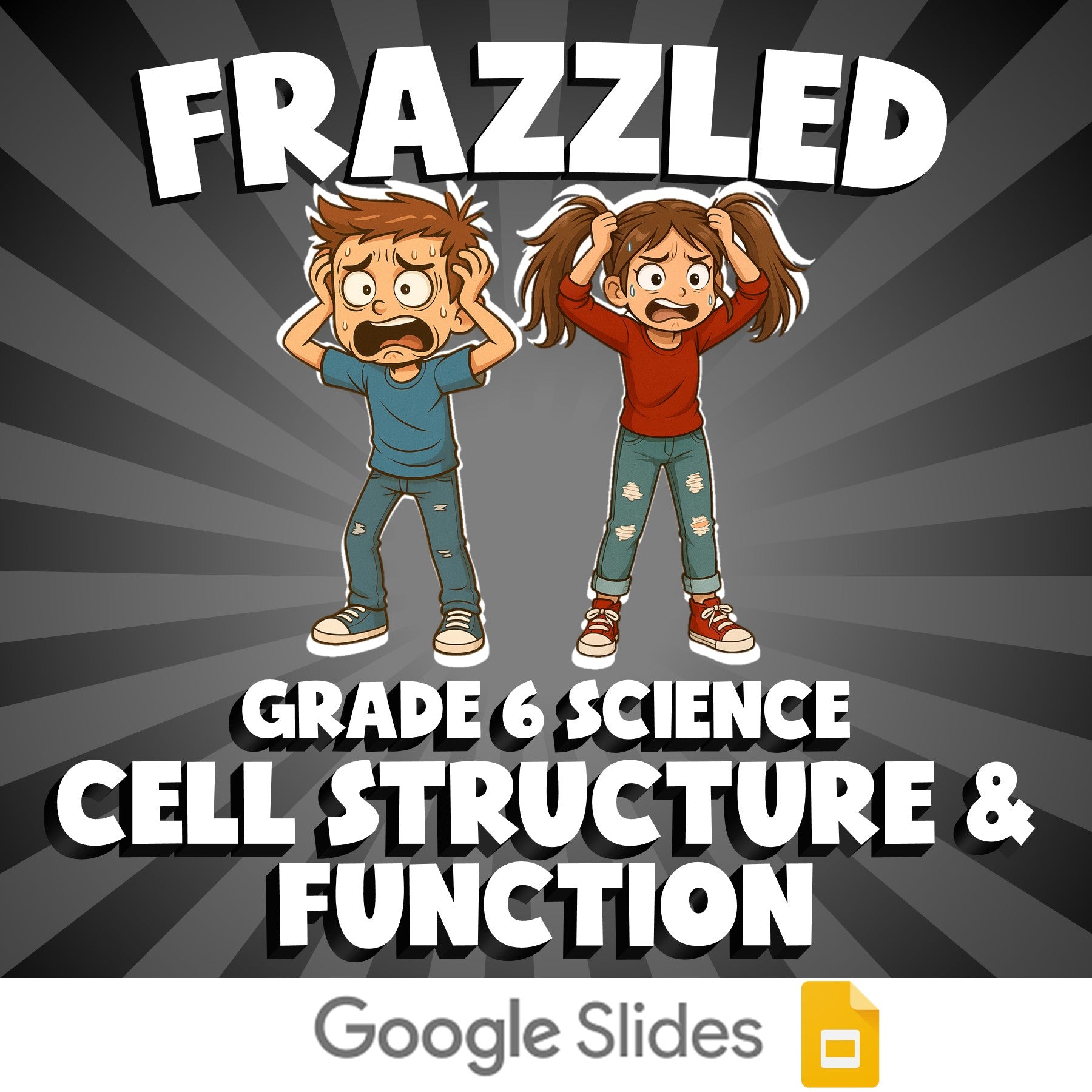 Cell Structure & Function FRAZZLED Science Game - No Prep Grade 6 Review