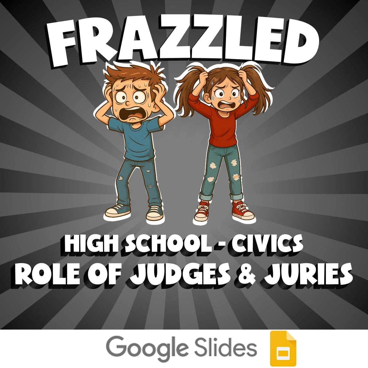 Role of Judges & Juries FRAZZLED Civics Game - No Prep Review Activity