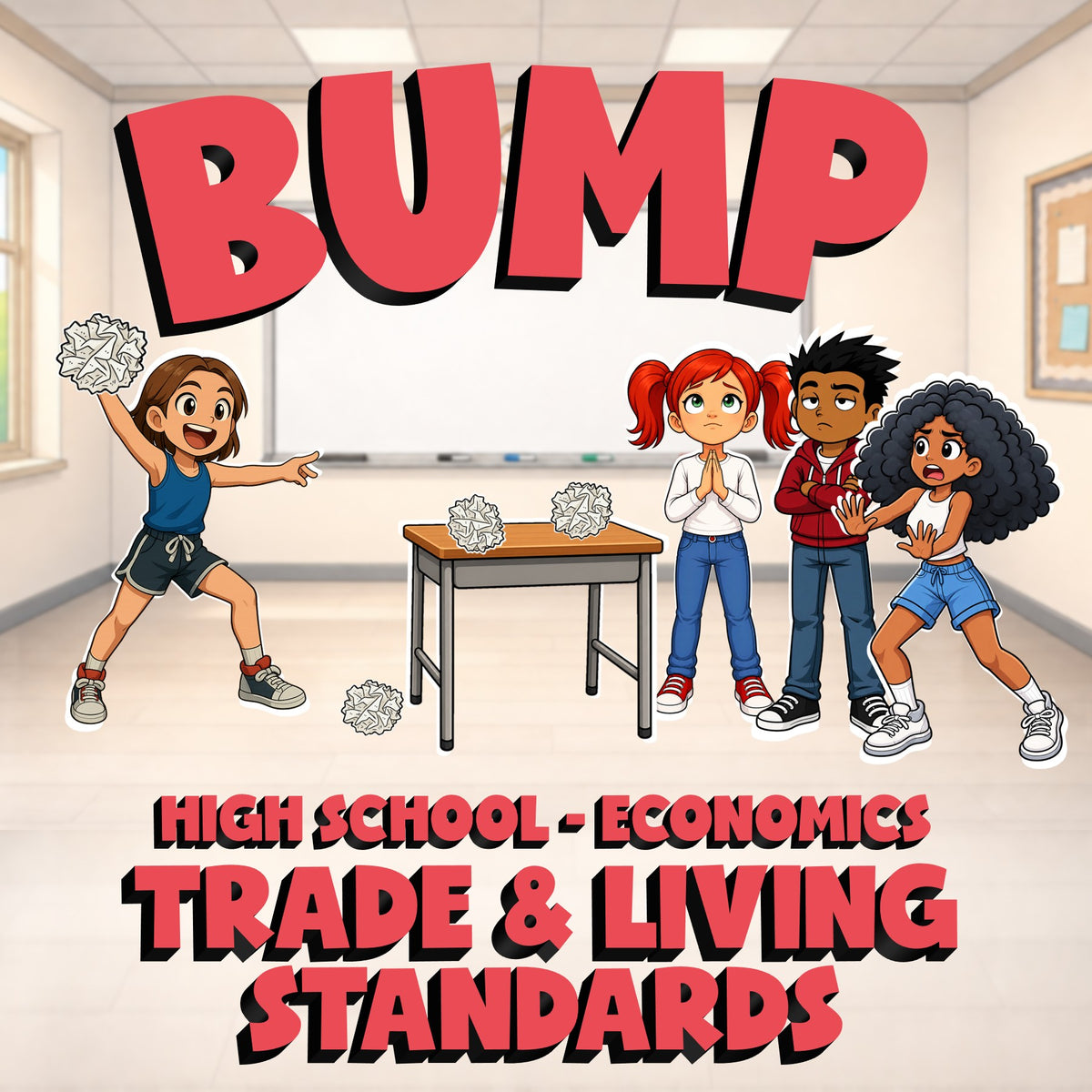 Trade & Living Standards BUMP Economics Game - No Prep Review Activity