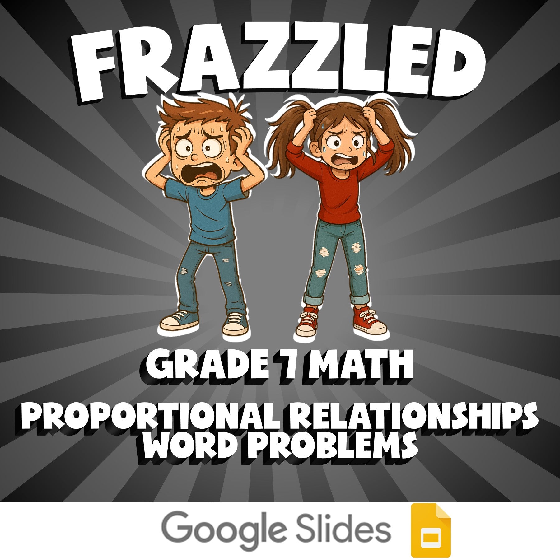 Proportional Relationships Word Problems FRAZZLED Math Game - No Prep Grade 7