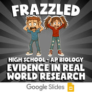 Evidence in Real World Research FRAZZLED Science Game - No Prep AP Biology