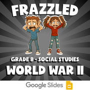 World War II FRAZZLED Socials Game - No Prep Grade 8 Review Activity