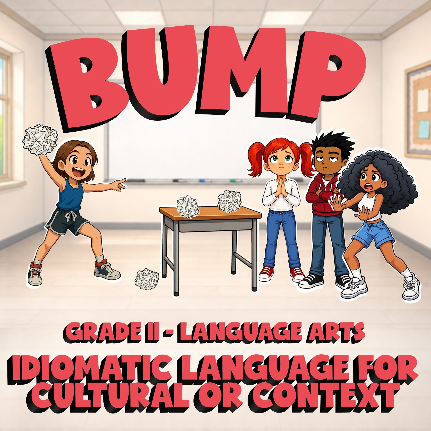 Idiomatic Language for Cultural or Context BUMP ELA Game - No Prep Grade 11