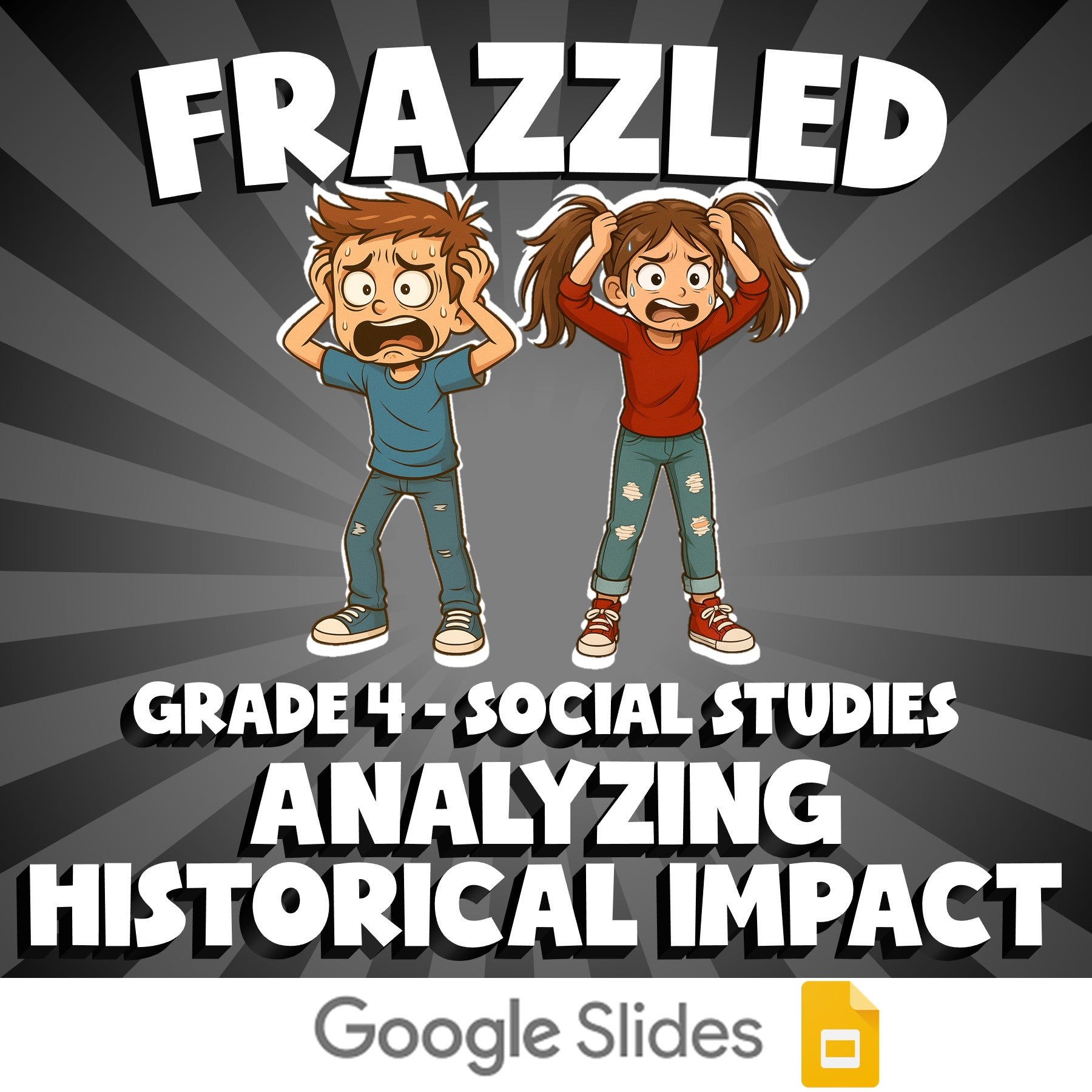 Analyzing Historical Impact FRAZZLED Socials Game - No Prep Grade 4 Review