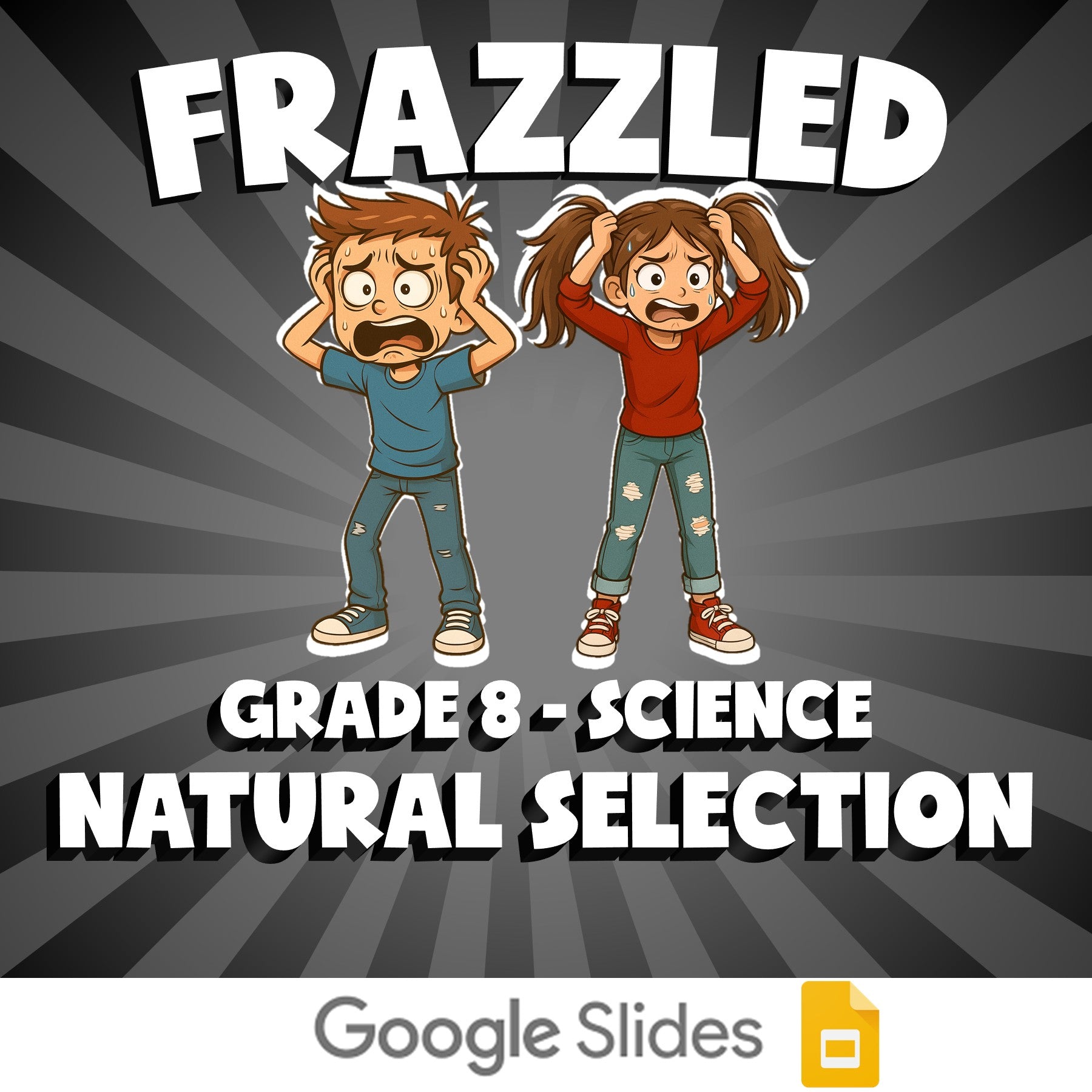 Natural Selection FRAZZLED Science Game - No Prep Grade 8 Review Activity