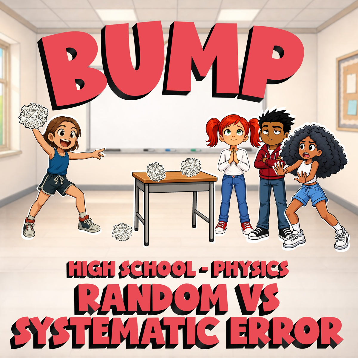 Random vs Systematic Error BUMP Science Game - No Prep Physics Review Activity