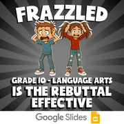 Is The Rebuttal Effective FRAZZLED ELA Game - No Prep Grade 10 Review Activity