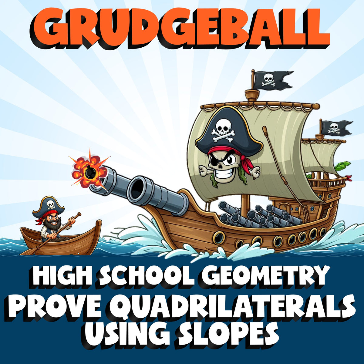 Prove Quadrilaterals Using Slopes GRUDGEBALL Math Game - No Prep Geometry Review