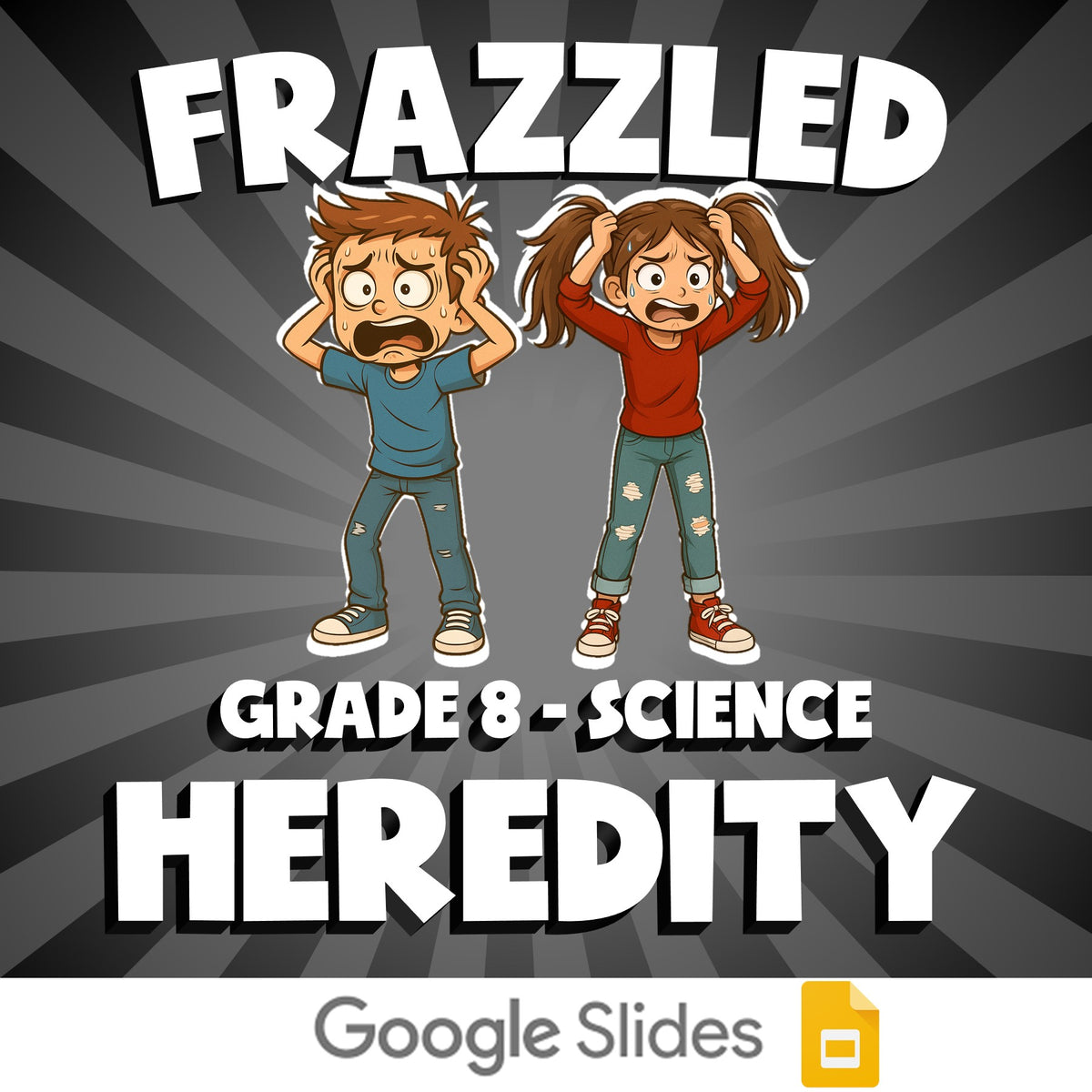 Heredity FRAZZLED Science Game - No Prep Grade 8 Review Activity