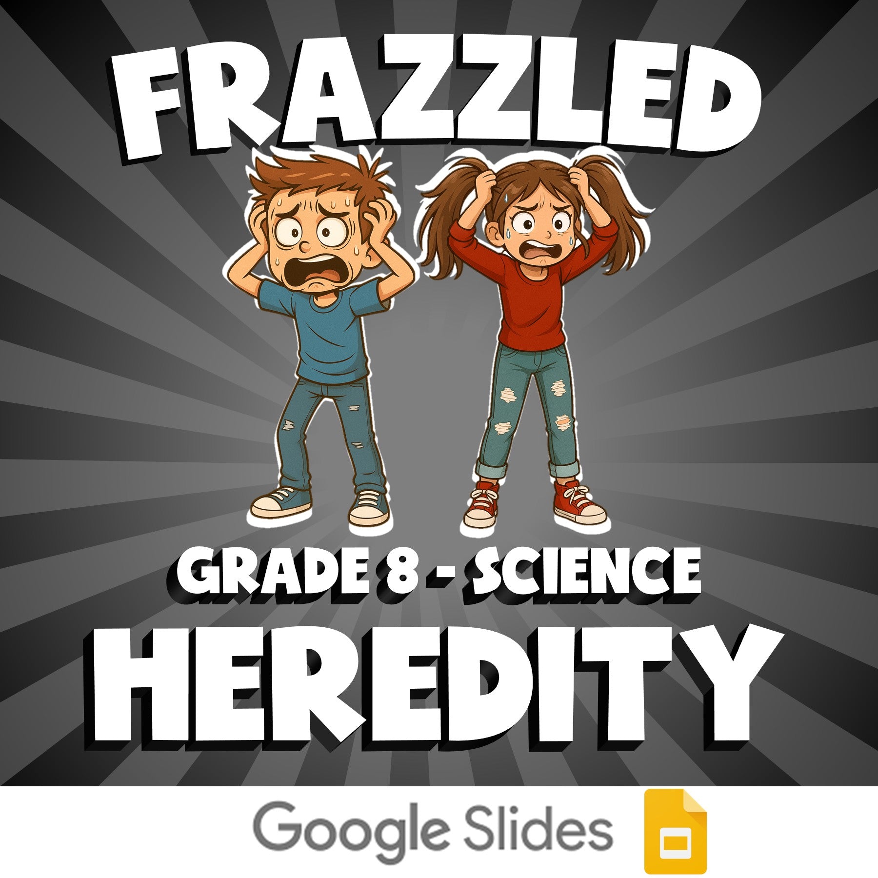 Heredity FRAZZLED Science Game - No Prep Grade 8 Review Activity