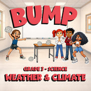 Weather & Climate BUMP Science Game - No Prep Grade 3 Review Activity