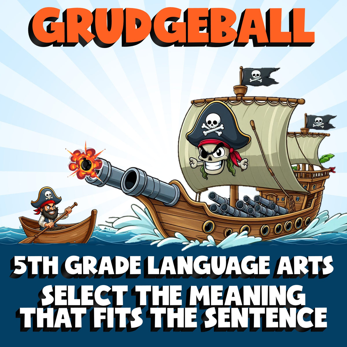 Select the Meaning That Fits the Sentence GRUDGEBALL ELA Game - No Prep Grade 5