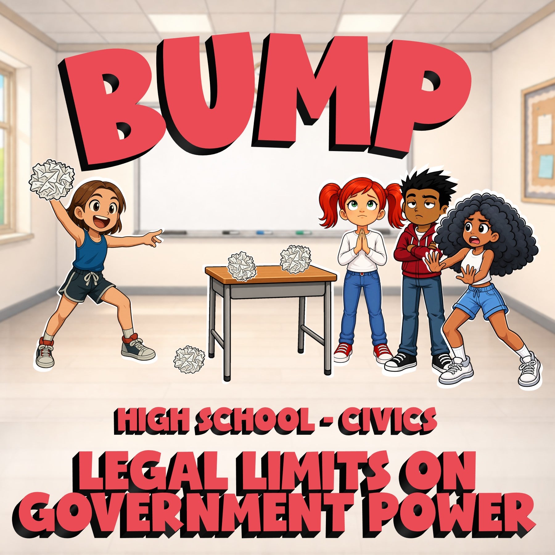 Legal Limits on Government Power BUMP Civics Game - No Prep Review Activity
