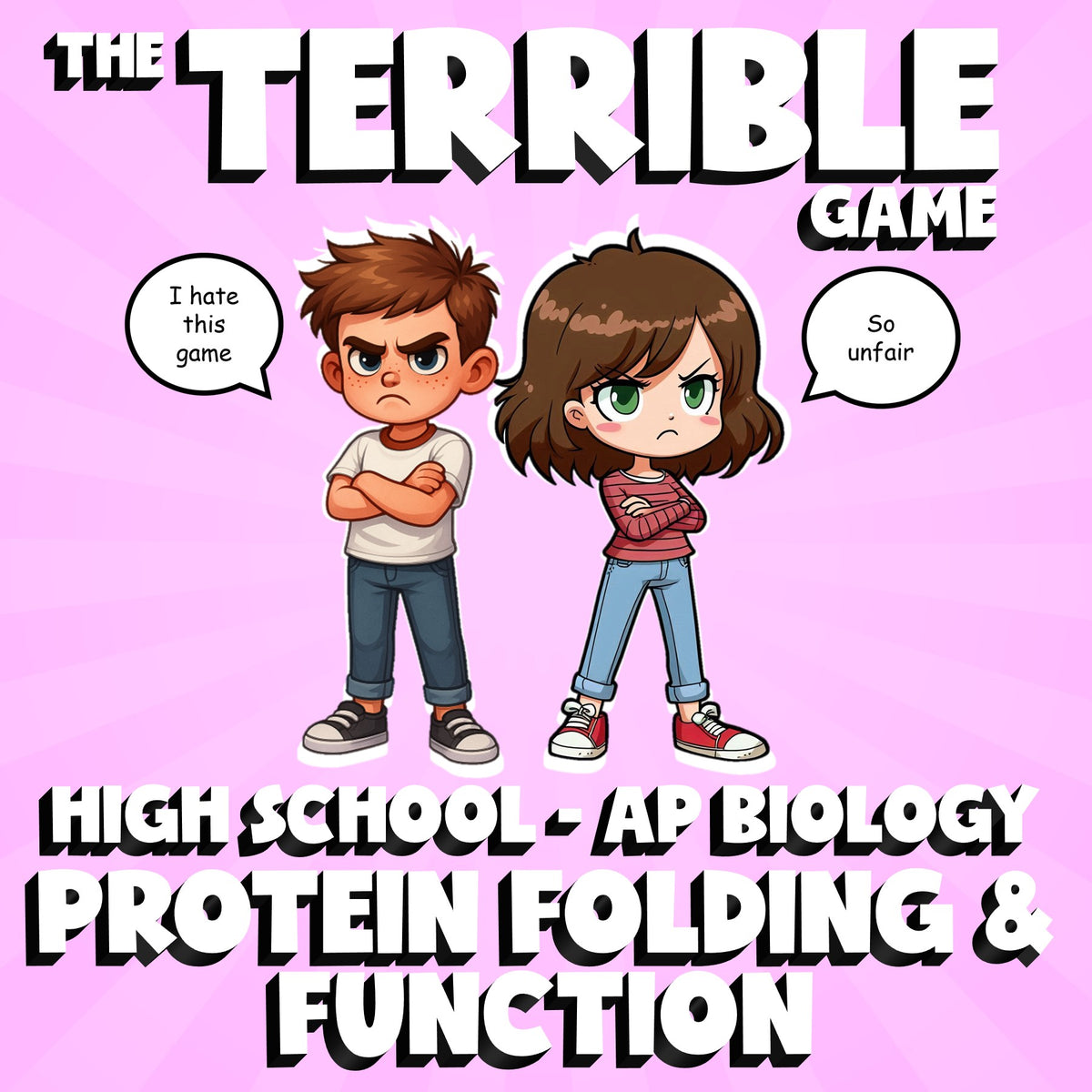 Protein Folding & Function THE TERRIBLE GAME - No Prep AP Biology Science Review