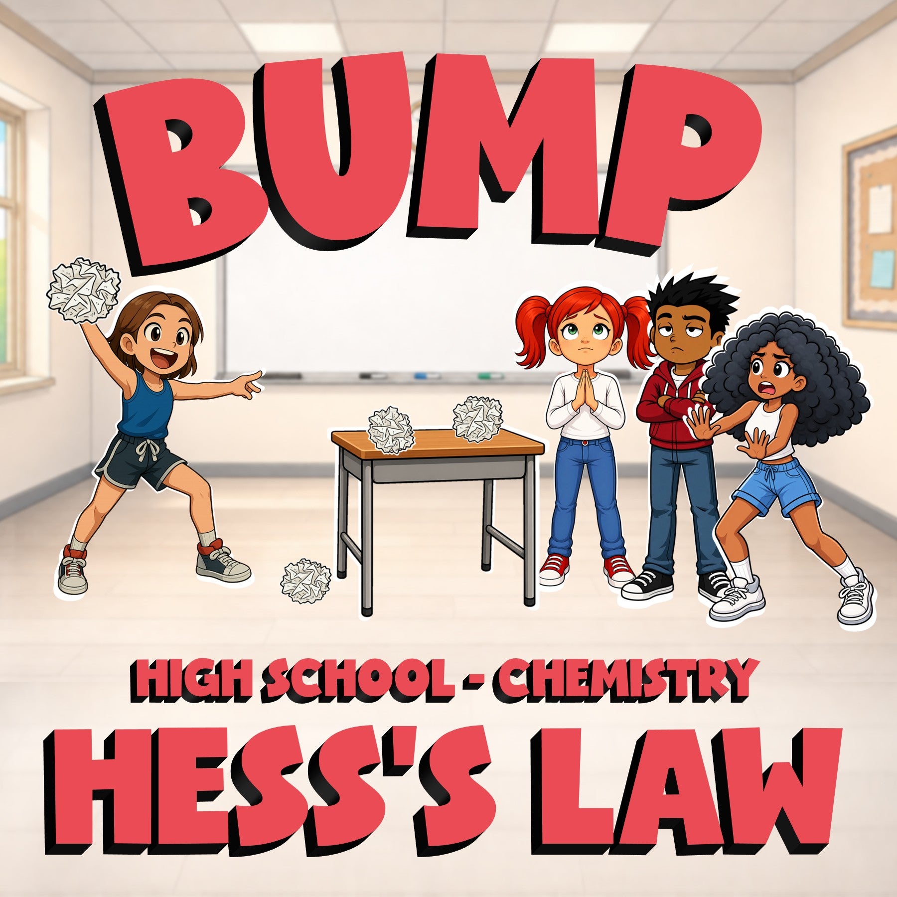 Hess’s Law BUMP Science Game - No Prep Chemistry Review Activity