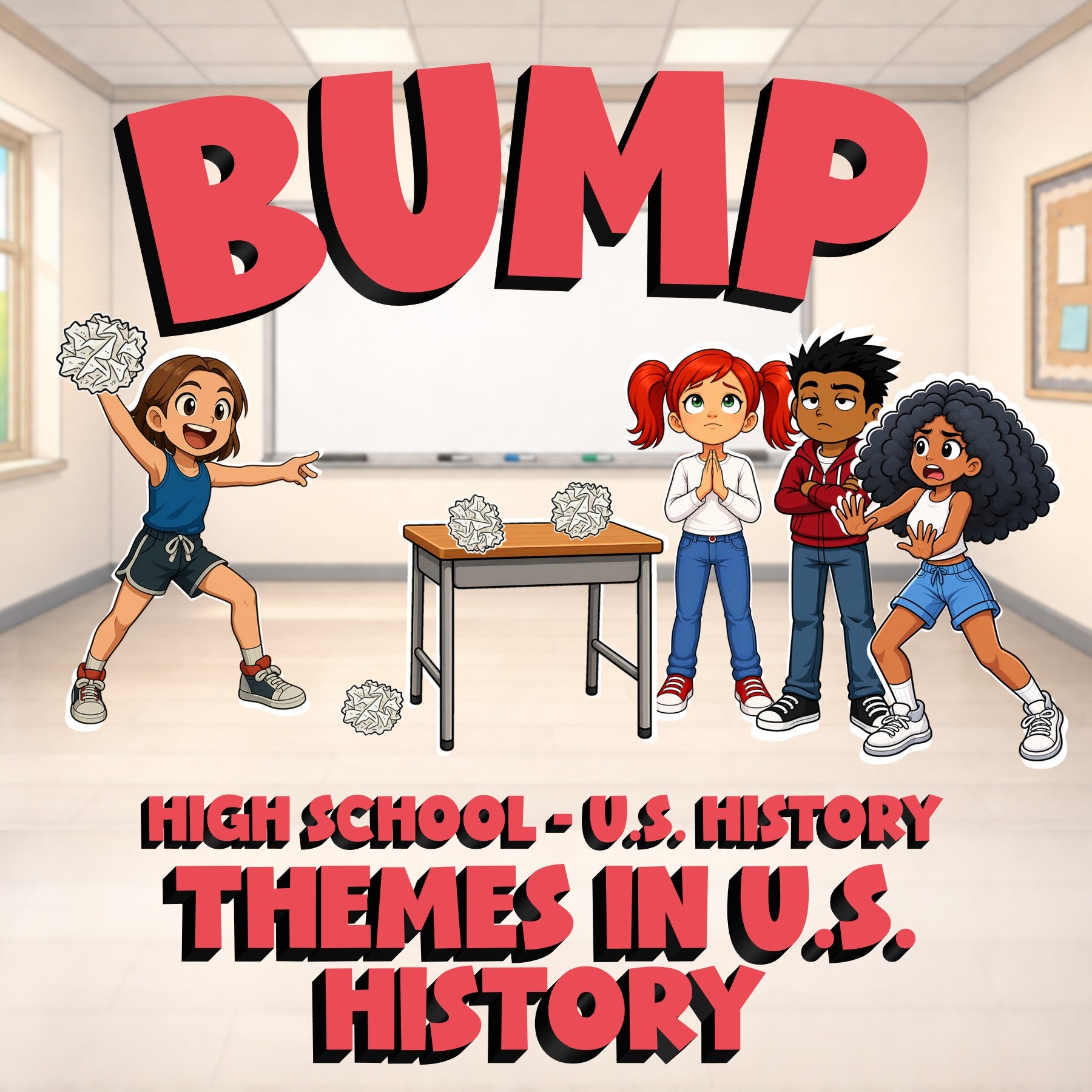Themes in U.S. History BUMP U.S. History Game - No Prep Review Activity