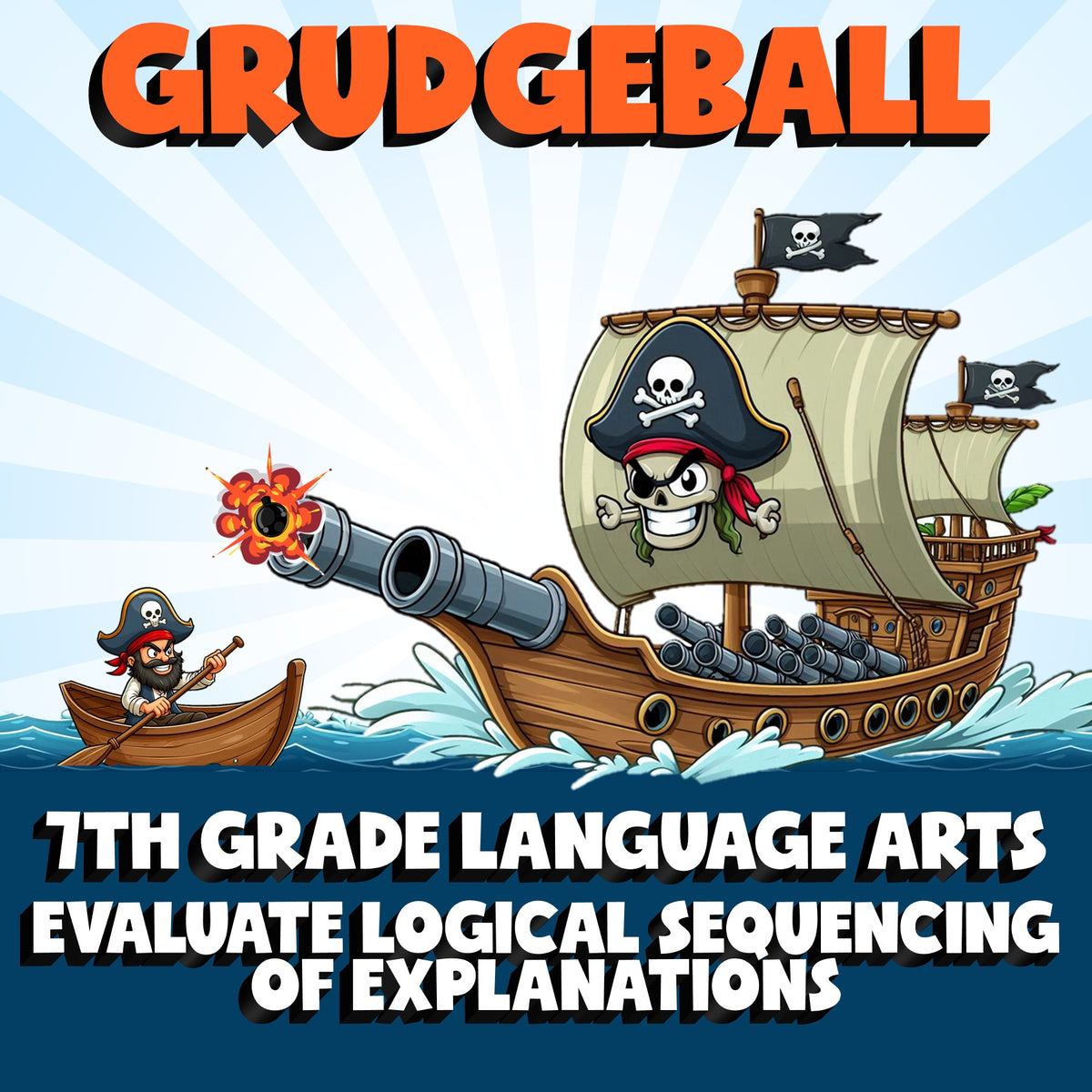 Evaluate Logical Sequencing of Explanations GRUDGEBALL ELA Game - Grade 7