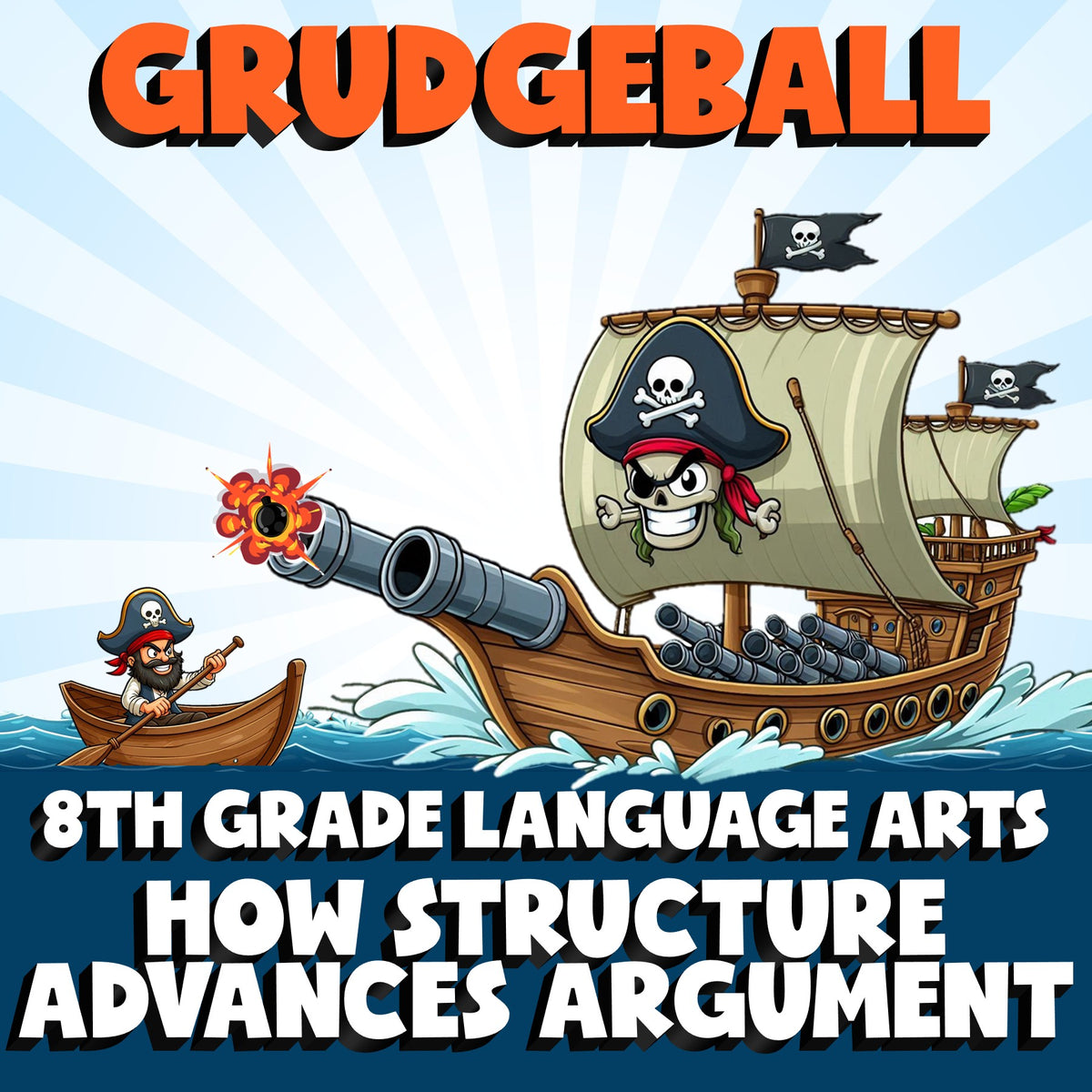 How Structure Advances Argument GRUDGEBALL ELA Game - No Prep Grade 8 Review