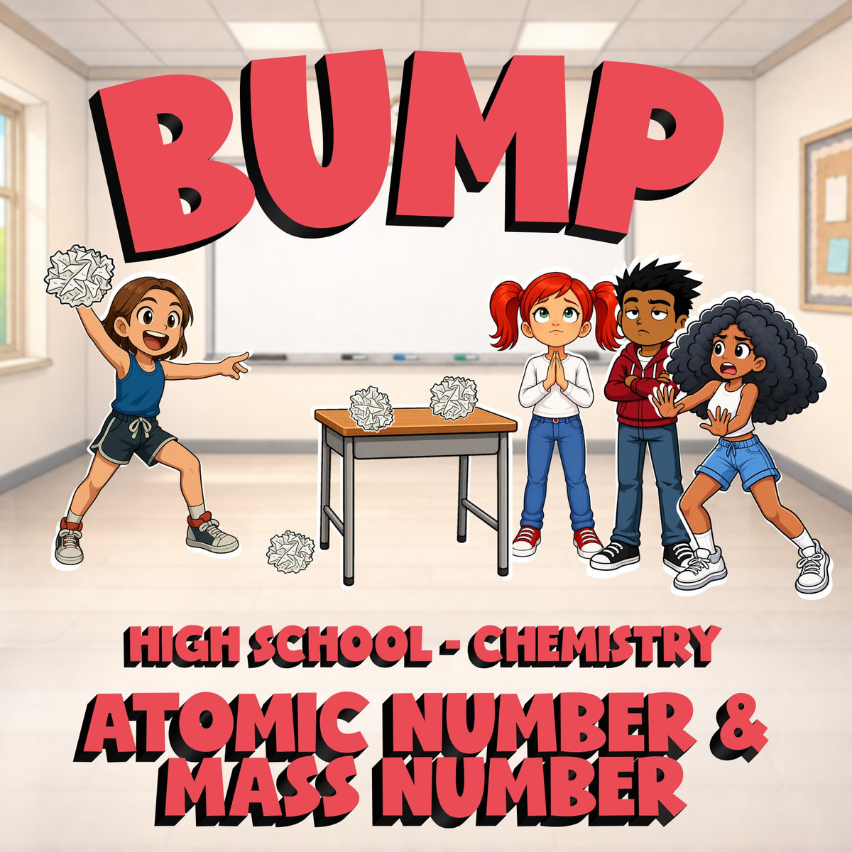 Atomic Number & Mass Number BUMP Science Game - No Prep Chemistry Review