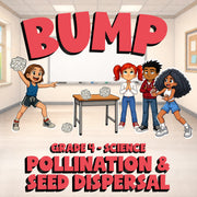 Pollination & Seed Dispersal BUMP Science Game - No Prep Grade 4 Review Activity