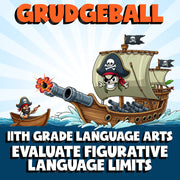Evaluate Figurative Language Limits GRUDGEBALL ELA Game - No Prep Grade 11