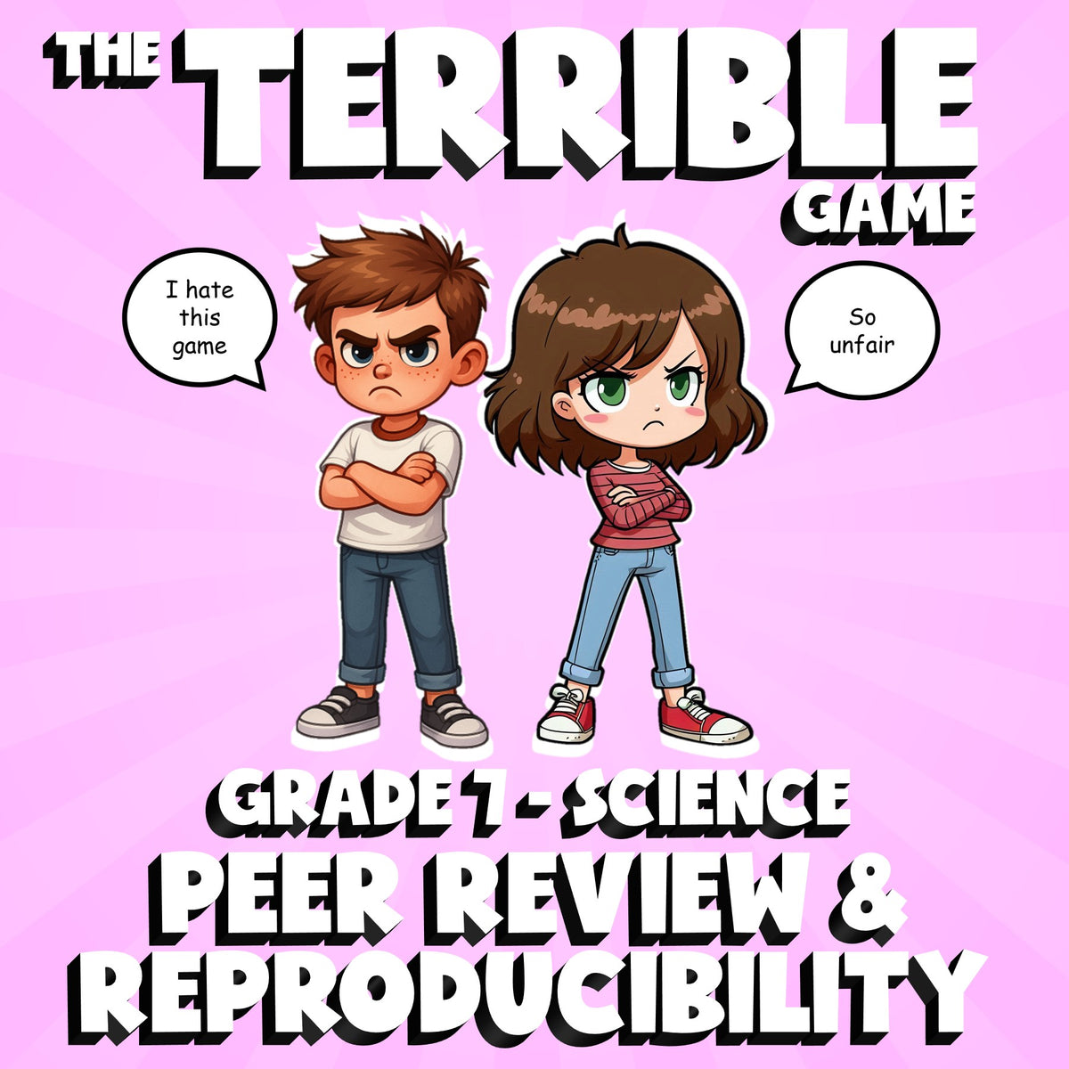 Peer Review & Reproducibility THE TERRIBLE GAME - No Prep Grade 7 Science Review
