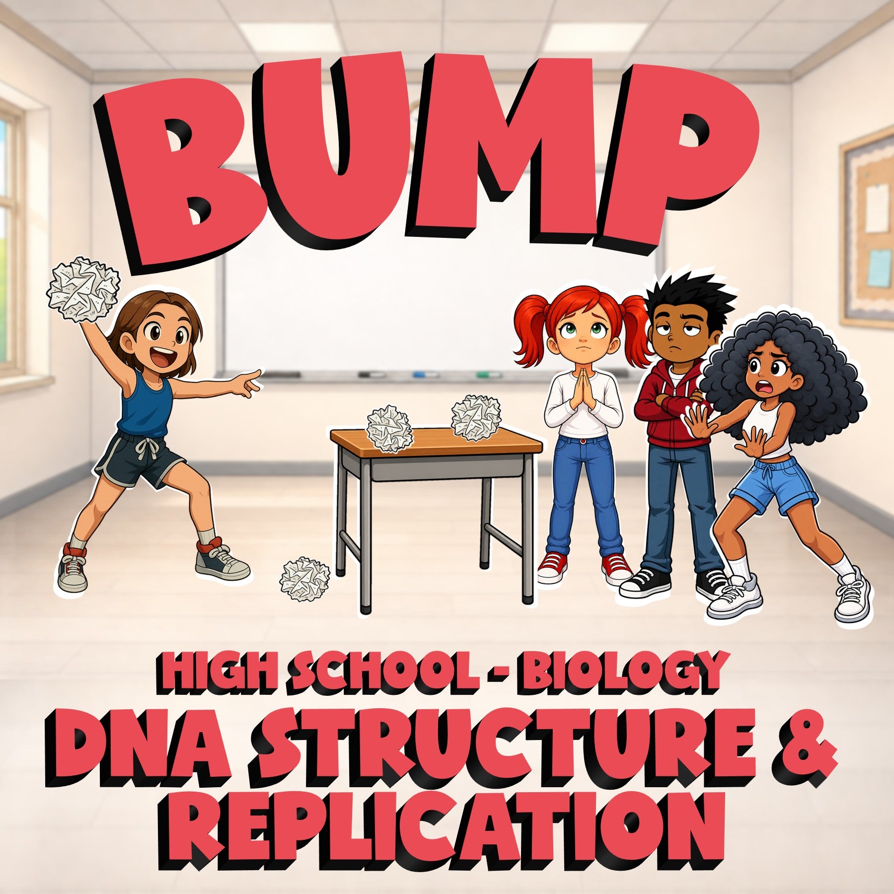 DNA Structure & Replication BUMP Science Game - No Prep Biology Review Activity
