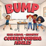 Corresponding Angles BUMP Math Game - No Prep Geometry Review Activity