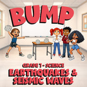 Earthquakes & Seismic Waves BUMP Science Game - No Prep Grade 7 Review Activity
