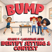 Identify Setting & Context BUMP ELA Game - No Prep Grade 9 Review Activity