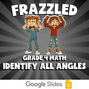 Identify All Angles FRAZZLED Math Game - No Prep Grade 4 Review Activity