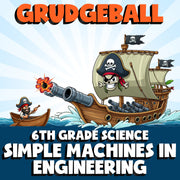 Simple Machines in Engineering GRUDGEBALL Science Game - No Prep Grade 6 Review