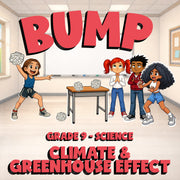 Climate & Greenhouse Effect BUMP Science Game - No Prep Grade 9 Review Activity