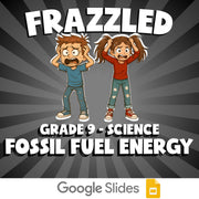 Fossil Fuel Energy FRAZZLED Science Game - No Prep Grade 9 Review Activity