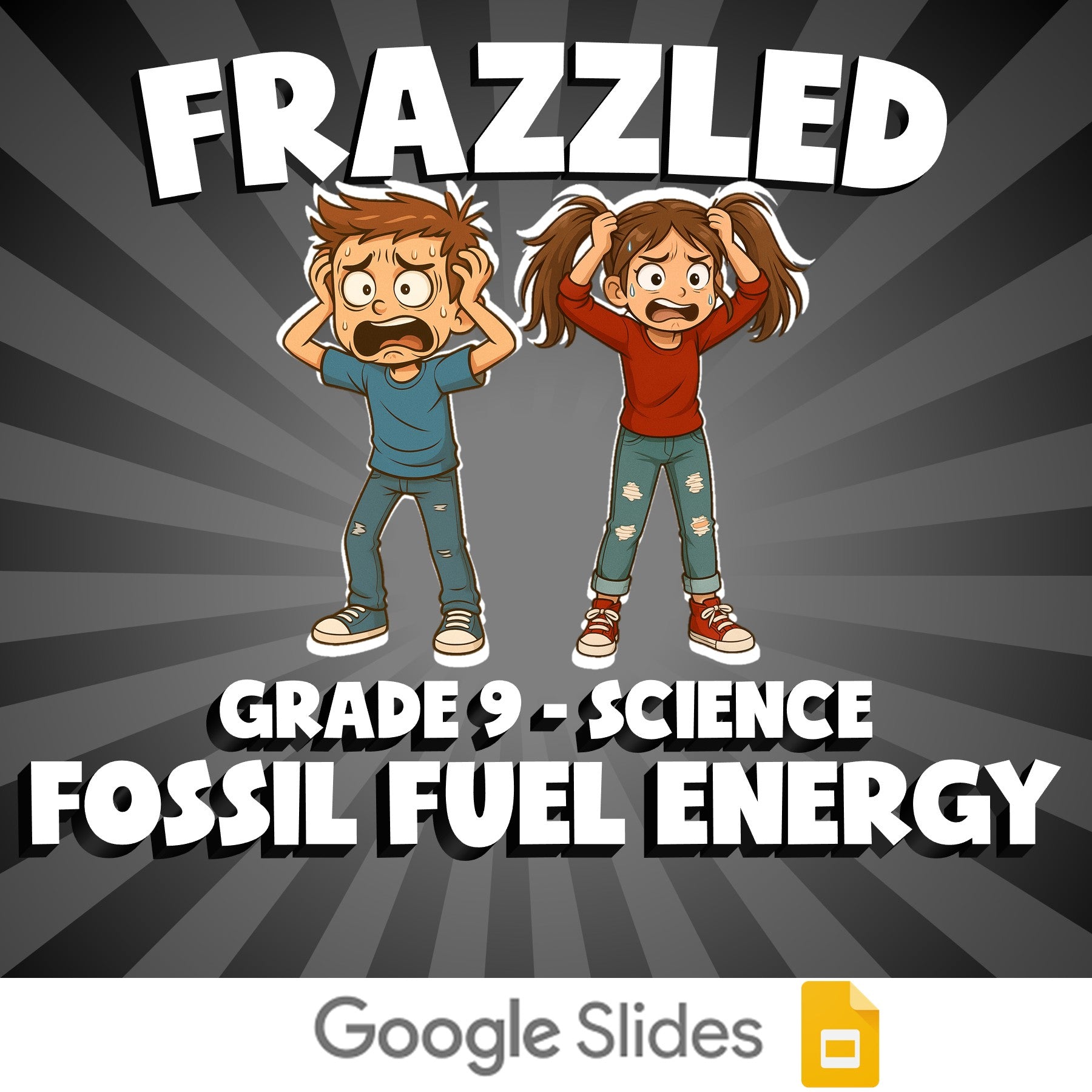 Fossil Fuel Energy FRAZZLED Science Game - No Prep Grade 9 Review Activity
