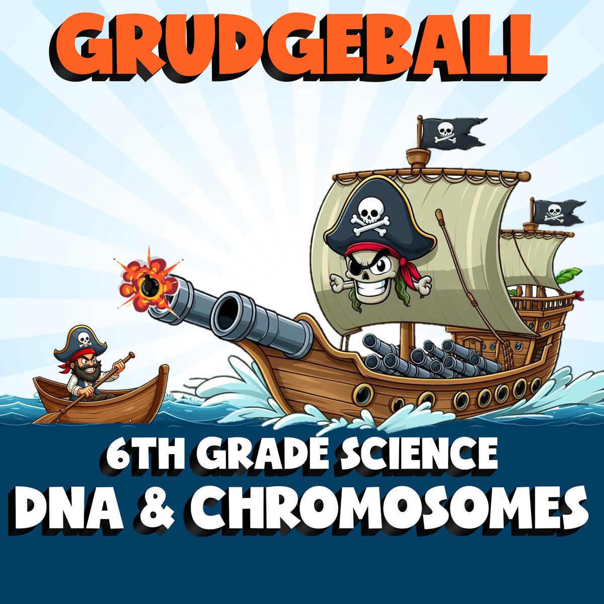 DNA & Chromosomes GRUDGEBALL Science Game - No Prep Grade 6 Review Activity